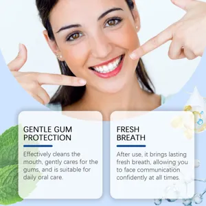 Herbal mouthwash for fresh breath and gentle gum care, ideal for daily oral hygiene routines.