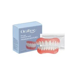 Kit de prothèse dentaire cosmétique Oralhoe avec dents et gutta-percha pour le sourire.