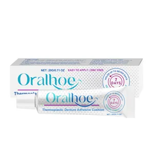 ORALHOE Coussin Adhésif Thermoplastique pour Prothèse Dentaire 20g, Fixation Confort.