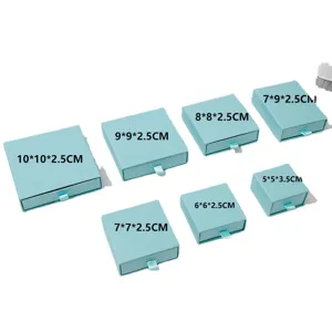Cajas de papel para joyas de tipo cajón en varios tamaños para anillos y collares