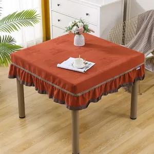 Square mahjong table cover dustproof tablecloth fire table protective cloth home decor