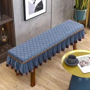 Fodera per Sgabello Rettangolare Trapuntata in Velluto Italiano Protettore per Cuscino Copertura per Panca Elastica per Decorazioni