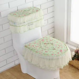 Toiletzittinghoes Set Waterdichte Tankhoes Stofdicht Badkamer Warme Toiletdeksel Mat