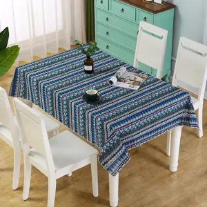 Tovaglia rettangolare con motivo geometrico moderno per decorazione tavolo da pranzo design chic