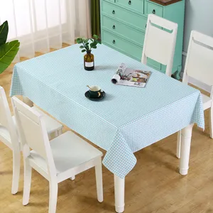 Tovaglia a quadretti blu e bianca per tavolo da pranzo decorazione casa scrivania.