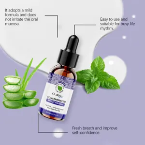 Oralhoe concentrated mouthwash 60ml wild mint flavor fresh breath oral care portable