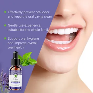 Concentrated mouthwash with wild mint flavor, gently cleans teeth and effectively prevents oral odor.