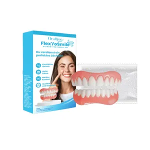 Σετ καλλυντικής οδοντοστοιχίας Oralhoe FlexYoSmile με άνω κάτω δόντια και χάντρες