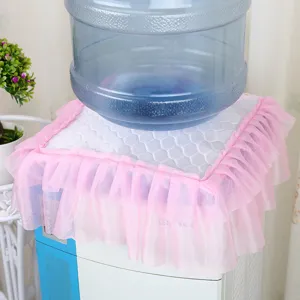 Pink lace water dispenser dust cover pastoral style home appliance protector cover