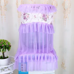 Korean Style Lace Water Dispenser Dust Cover Pastoral Floral Print Household Appliance Protective Cover Home Decor