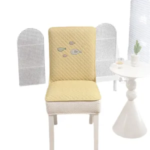 Housse de chaise de salle à manger épaissie et antidérapante avec joli motif de poisson.