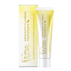 Oralhoe 100g Pineapple Anticavity Fluoride Toothpaste, refreshing fruit flavor daily oral care.
