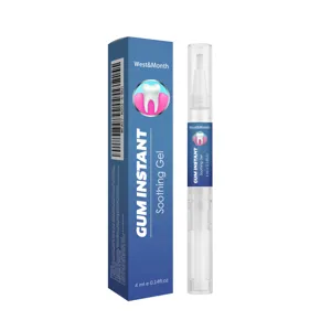 West&Month Gel Apaisant pour les Gencives 4ml, stylo de soin buccal pour des dents saines.