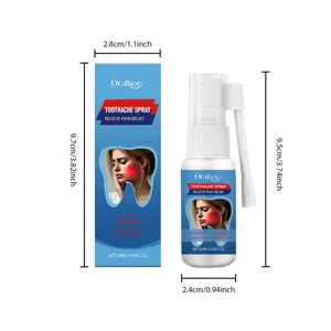 Oralhoe Zahnschmerzen Spray 20ml tragbare Mundpflege frischer Atem schnelle Formel.