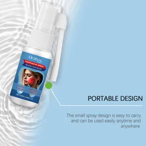 Tragbares Zahnschmerzen-Spray 20ml Detailansicht, sanfte Formel zur Linderung von Zahnfleisch.