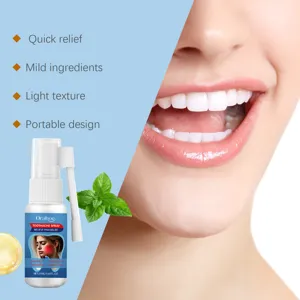 Detailansicht des Oralhoe Mundsprays mit tragbarem Design und milden Inhaltsstoffen.