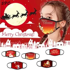 Weihnachten Baumwolle Stoffmaske Für Kinder Erwachsene Waschbar Staubdicht Dekorativ Gesichtsmaske Bedruckt Cartoon Weihnachtsmann Schneemann Ohrschlaufe Maske