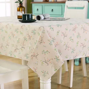 Bella tovaglia rettangolare per sala da pranzo, moderna copertura in tessuto stampato.