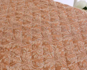 Korean golden velvet lace toilet seat cover fabric detail texture close up soft breathable