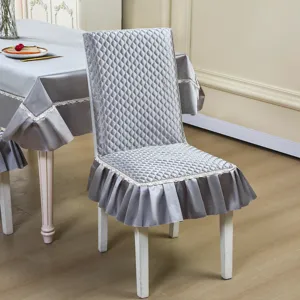 Housse de chaise de salle à manger matelassée, protection de coussin de siège pour la maison.