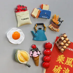 Calamite da frigo in resina 3D cibo simulazione creativa cucina adesivi magnetici decorativi