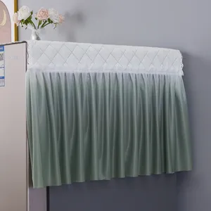 Refrigerator dust cover washing machine top protective cloth with gradient pleated curtain