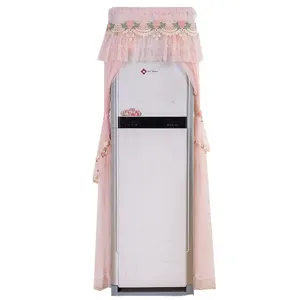 Copertura antipolvere elegante in pizzo rosa per condizionatore d'aria verticale
