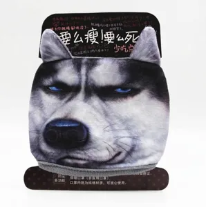 Vista detallada de la máscara 3D de Husky en algodón puro para protección contra el polvo