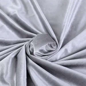 Macro detail of luxurious silver grey velvet fabric texture for universal furniture covers