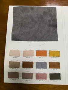 Échantillons de tissu en daim montrant diverses options de texture en détail