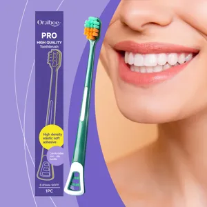 Wide Head Soft Bristle Toothbrush For Adults Deep Cleaning Gum Protection Daily Oral Care Manual Toothbrush