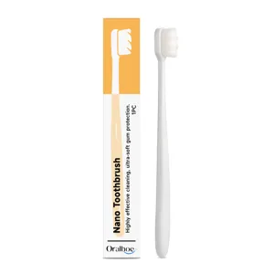 Cepillo de dientes nano ultra suave Oralhoe con caja para el cuidado bucal diario suave