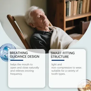 Protège-dents de sommeil pour ronflement avec design respirant et structure ajustée
