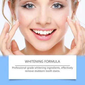 Professional teeth whitening pen formula for removing stubborn stains for a bright, white smile.