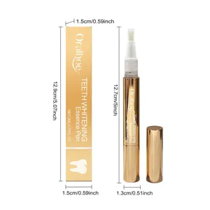 Detailed dimensions of Oralhoe teeth whitening essence pen for portable oral care
