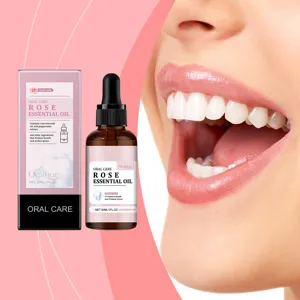 Rose Mouthwash Liquid Fresh Breath Oral Care Essential Oil Plant Extract Gentle Formula For Daily Routine