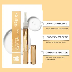 Portable Oralhoe teeth whitening pen with ingredients for removing surface stains and whitening