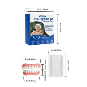 Detaillierte Maße des Feimuko Gebissets inklusive Veneers und Guttapercha-Perlen