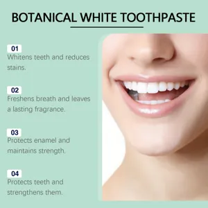 Botanical White Zahnpasta zur Aufhellung der Zähne und für frischen Atem.