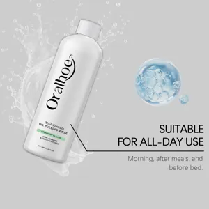 Detailed view of Oralhoe mild formula spearmint oil pulling rinse for daily use
