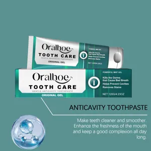 Oralhoe kraftvolles Minzgel-Zahnpasta gegen Karies für frischen Atem und saubere Zähne