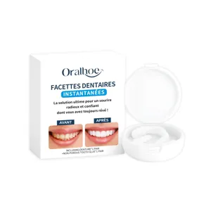 Professional Oralhoe snap-on instant dentures cosmetic teeth set for a bright smile