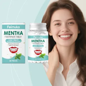 Portable Mint Mouthwash Tablets Teeth Cleaning Fresh Breath Solid Toothpaste Tablets Daily Oral Care Product