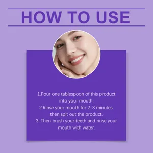 Detailed step-by-step instructional guide on how to use mint mouthwash for daily oral care.