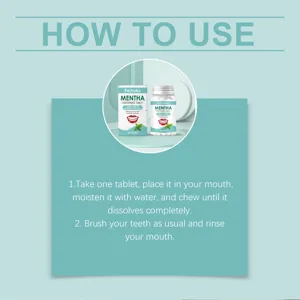 How to use Feimuko toothpaste tablets for fresh breath and effective teeth cleaning.
