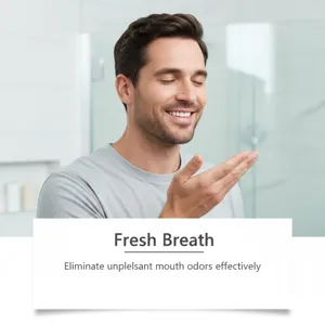 Feimuko Bee Venom Mouthwash Fresh Breath Oral Care Liquid Mint Flavor Portable Daily Cleaning Mouth Wash