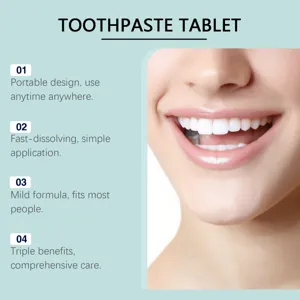 Close-up detail of healthy white teeth showcasing benefits of portable toothpaste tablets