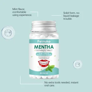 Feimuko mint toothpaste tablets for effective oral care and teeth whitening