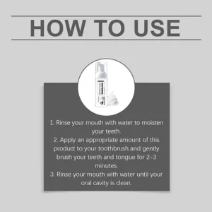 Guide d'instructions détaillé étape par étape pour utiliser la mousse de blanchiment
