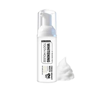 Mousse Dentifrice Portable Nettoyage en Profondeur Blanchiment des Dents Mousse Type à Pression Haleine Fraise Outil de Soin Bucco-Dentaire